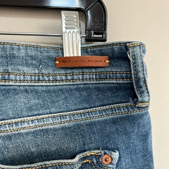 Pilcro Anthropologie Tapestry Patchwork Mid-Rise Slim Boyfriend Jeans, 27 - Picture 7 of 14